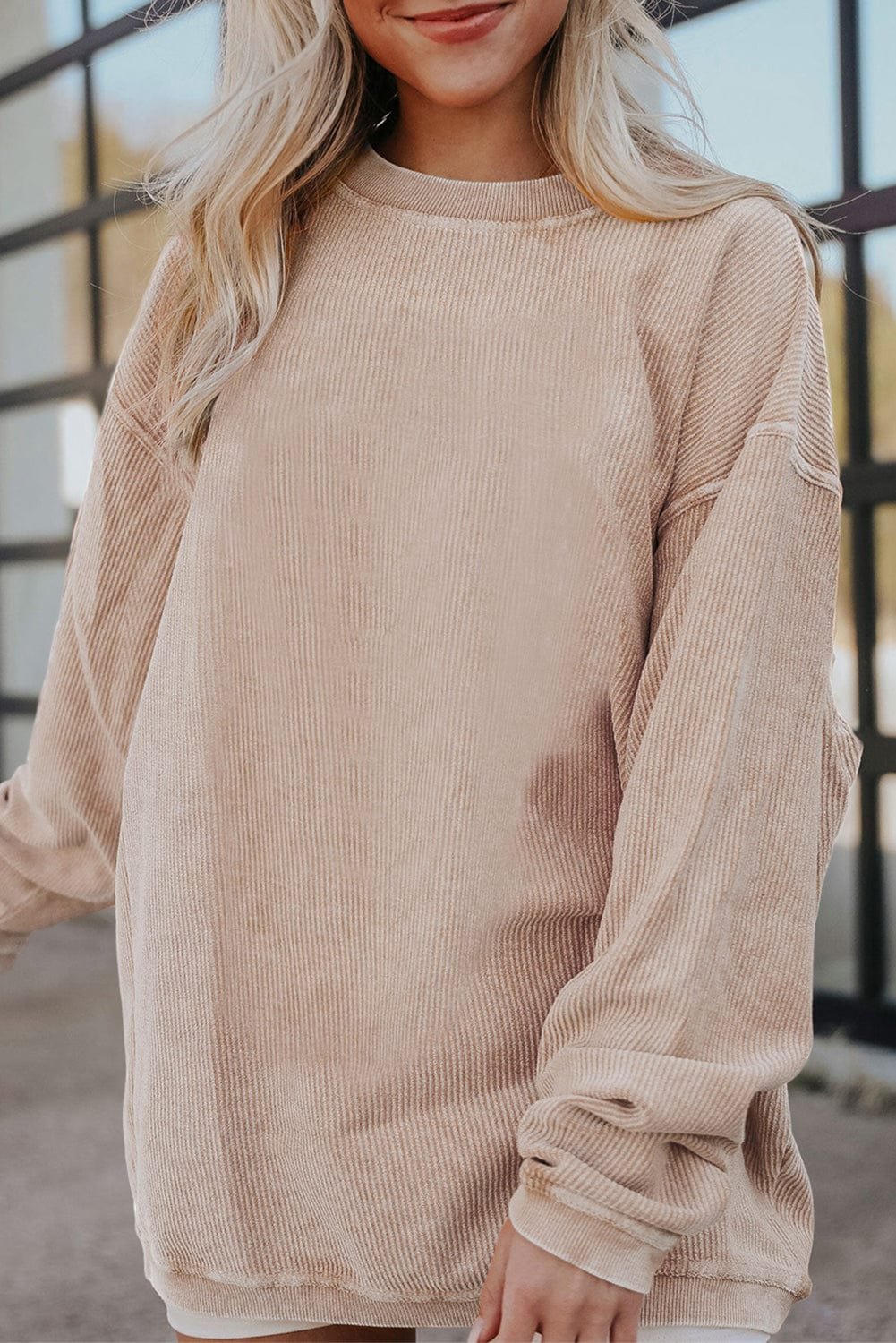 Asia Ribbed Oversized Sweatshirt | DROPSHIP - Image 14