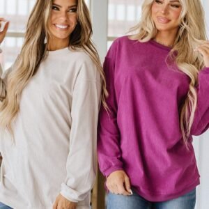 Asia Ribbed Oversized Sweatshirt | DROPSHIP