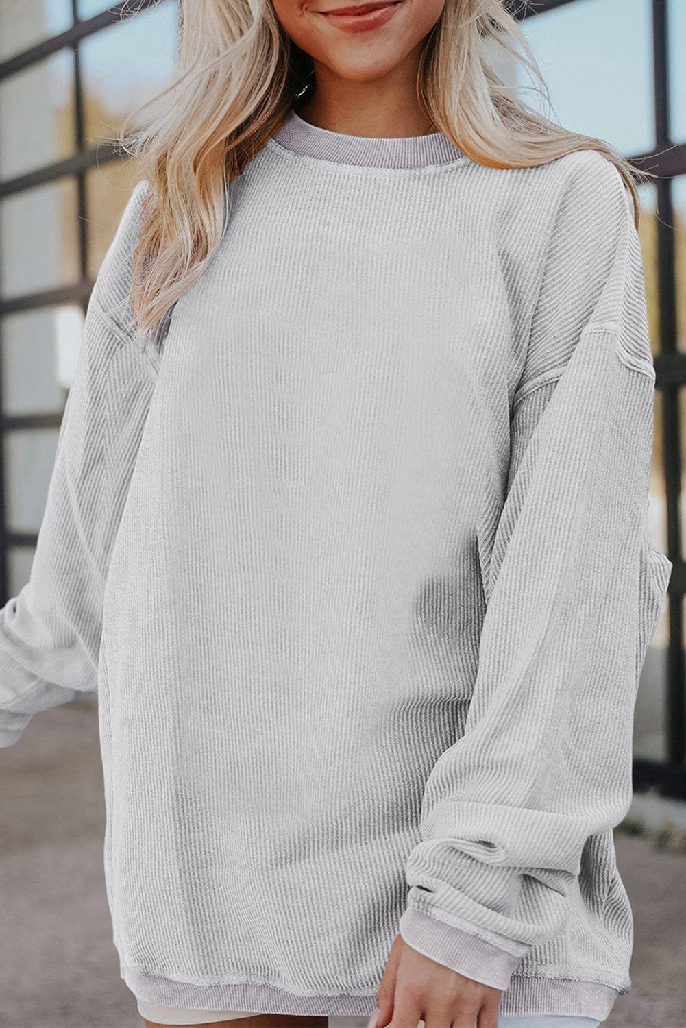 Asia Ribbed Oversized Sweatshirt | DROPSHIP - Image 13