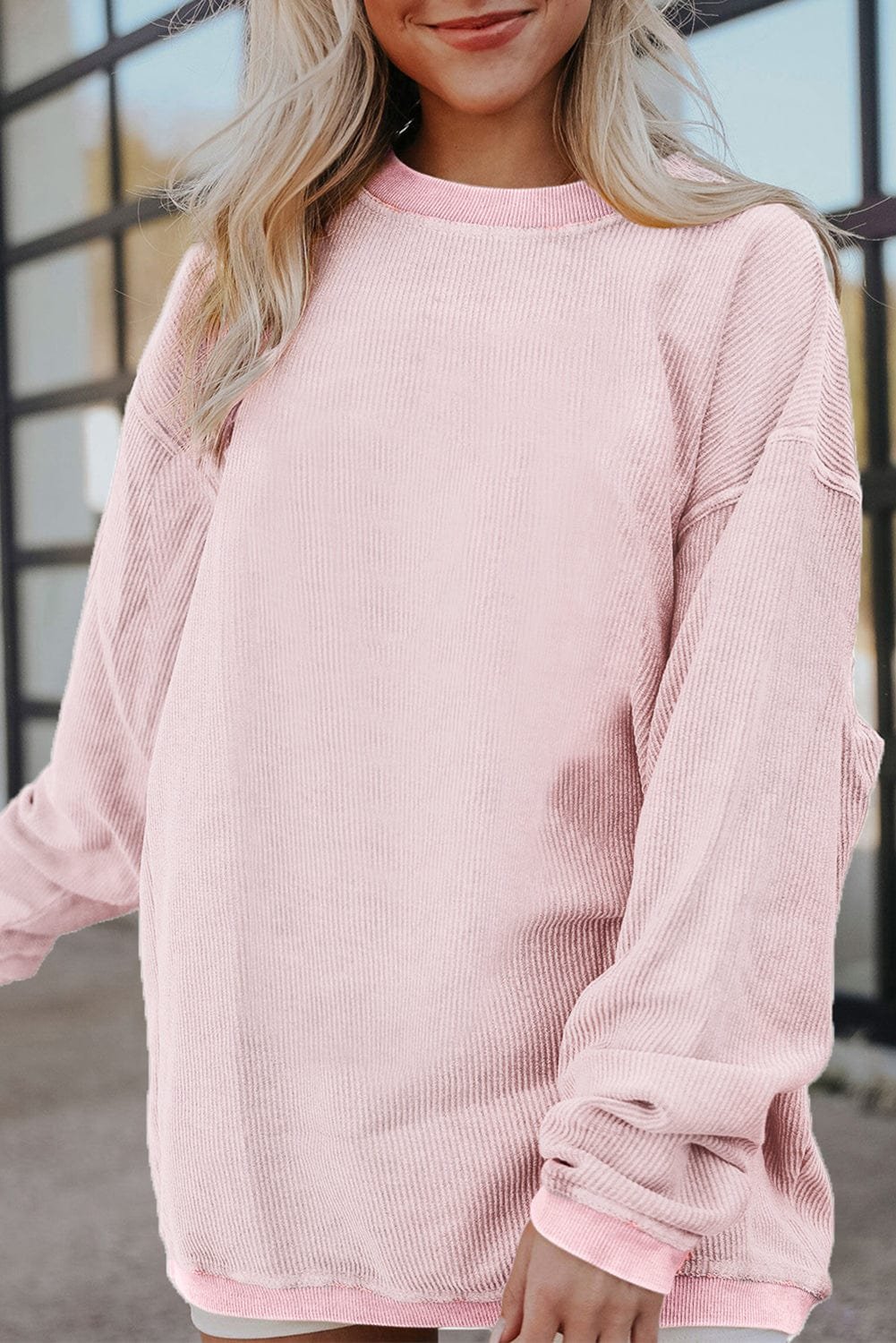 Asia Ribbed Oversized Sweatshirt | DROPSHIP - Image 16