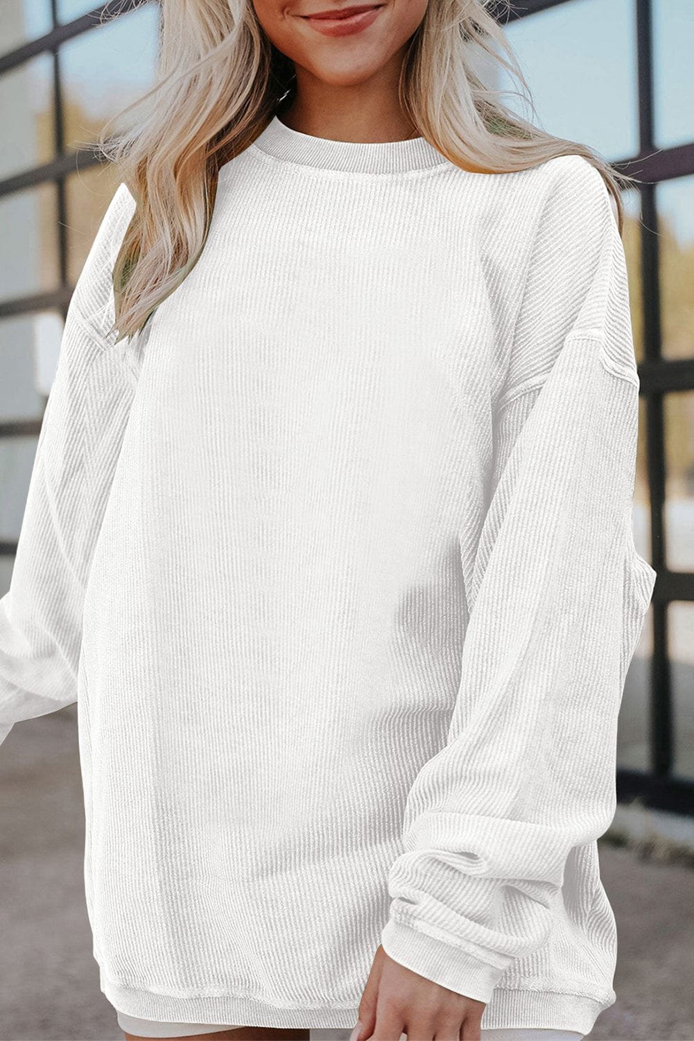 Asia Ribbed Oversized Sweatshirt | DROPSHIP - Image 15