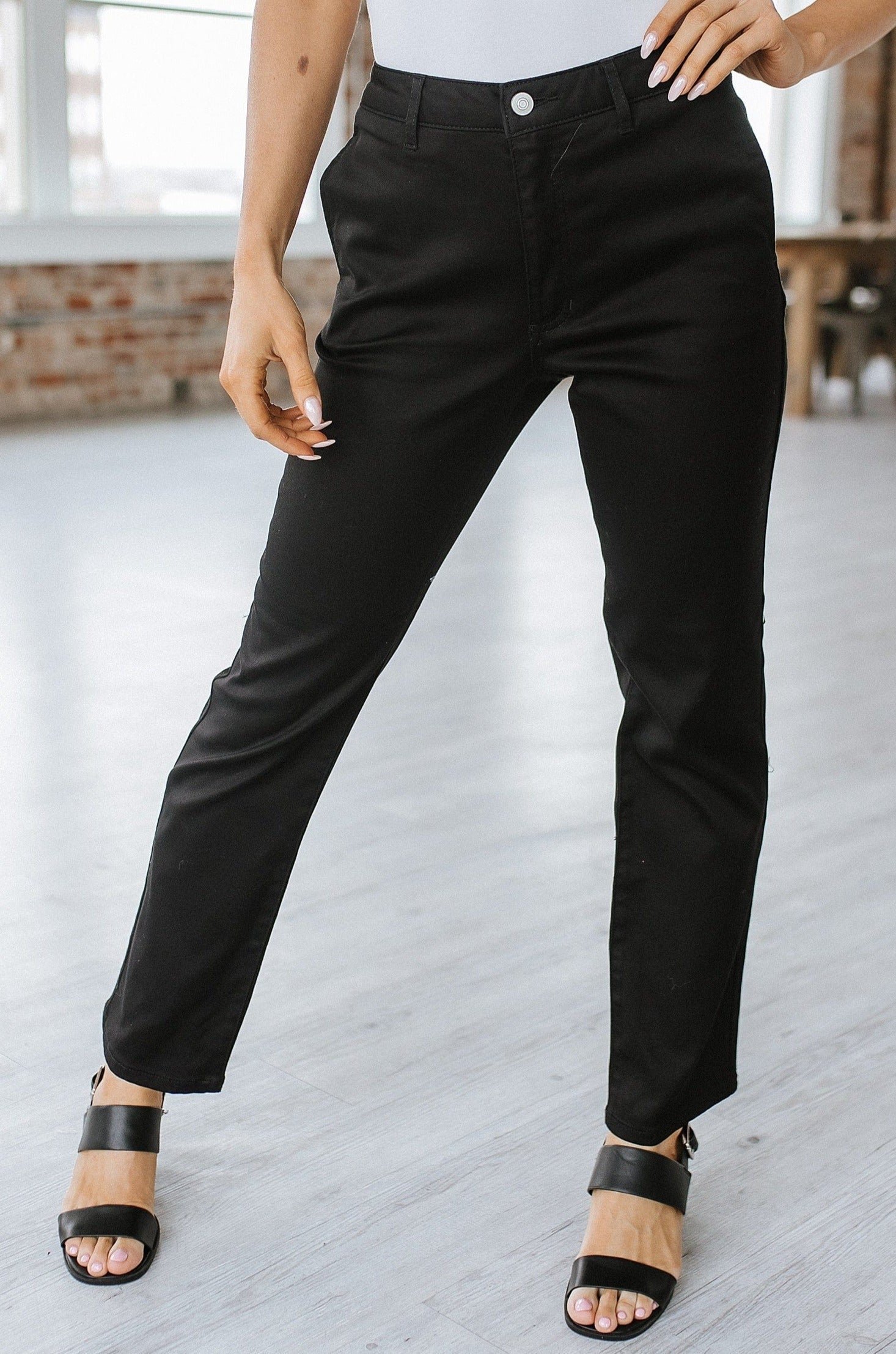 SALE - Francine Straight Fit Pants – Women’s Office Wear Trousers - Image 6