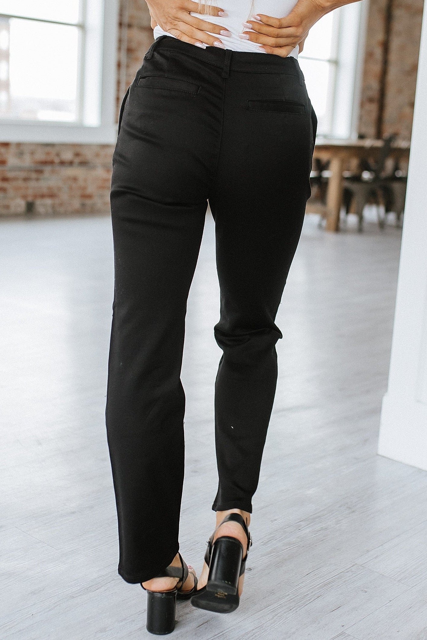SALE - Francine Straight Fit Pants – Women’s Office Wear Trousers - Image 7