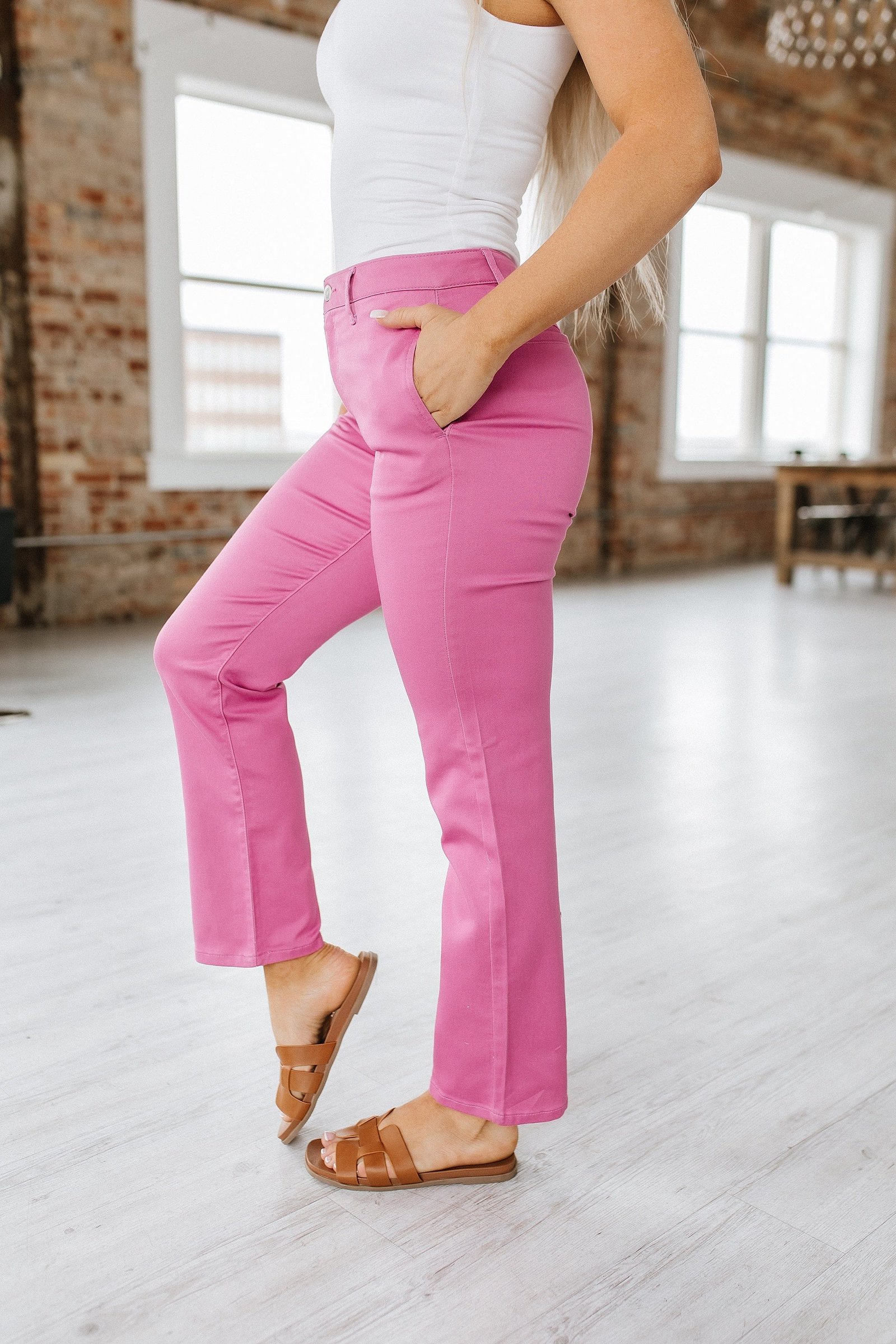 SALE - Francine Straight Fit Pants – Women’s Office Wear Trousers - Image 8